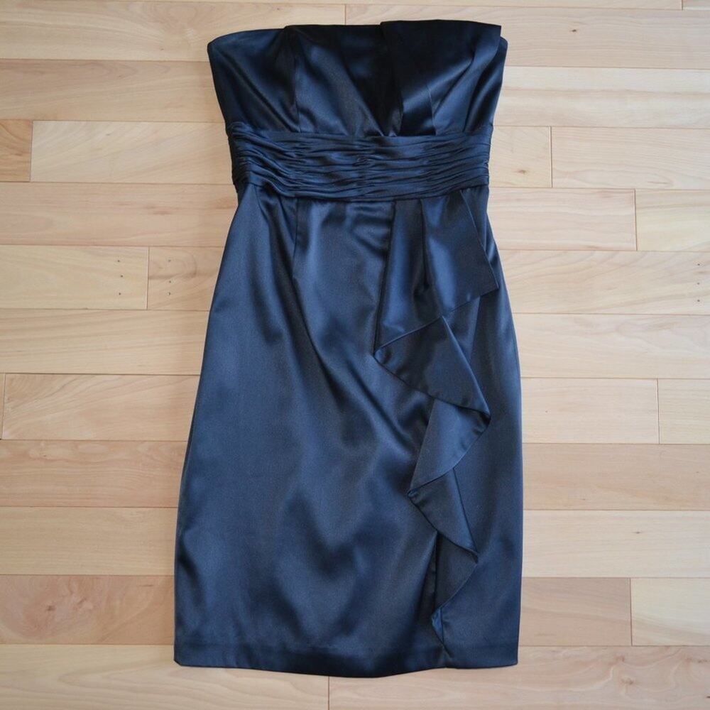 White House Black Market Strapless Midi Dress